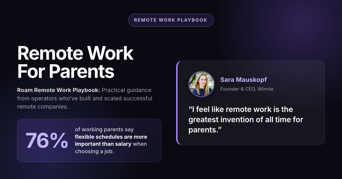 Remote Work For Parents