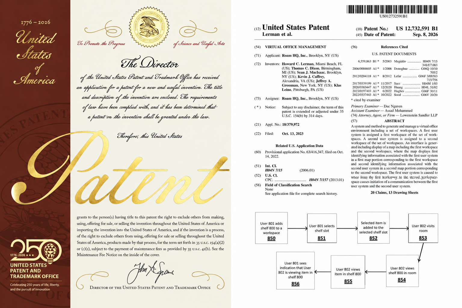 Roam Awarded Key Virtual Office Patent